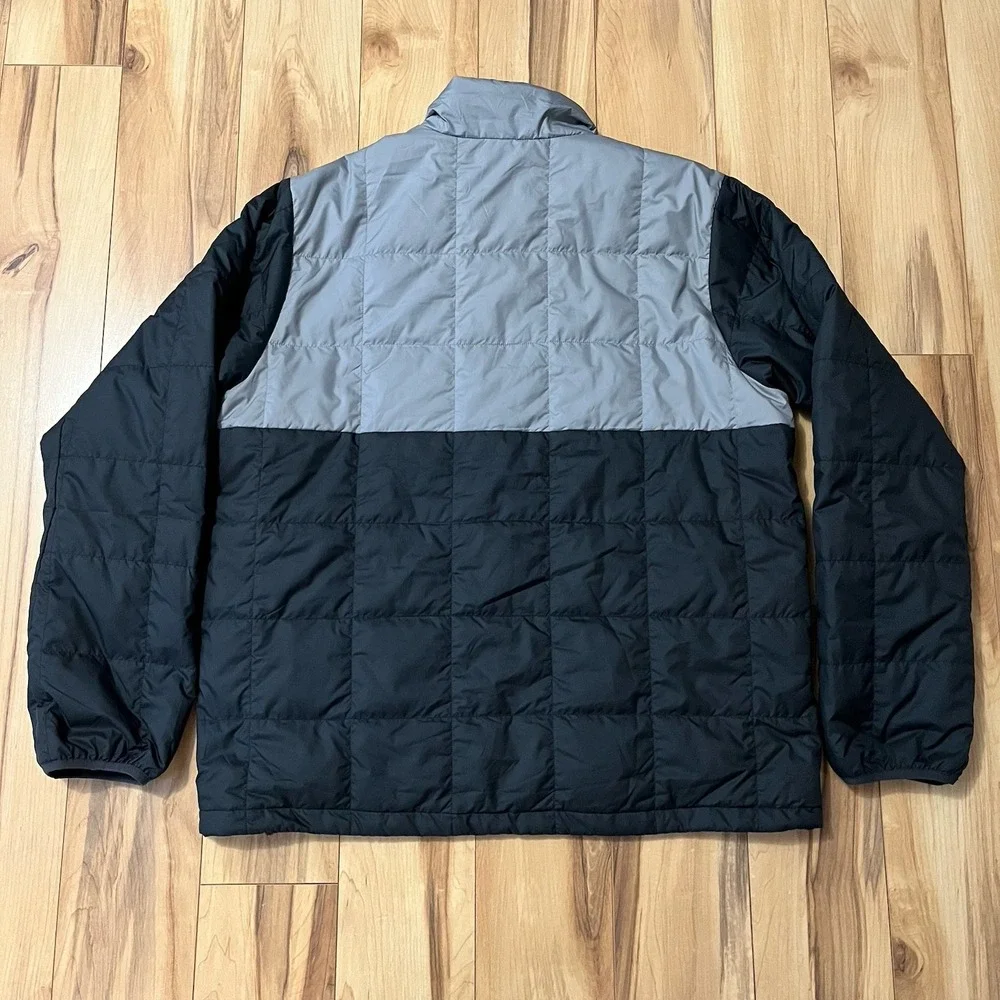 Stoic Mens XL Venture Insulated Jacket  Black and Gray Poly Filled Lightweight